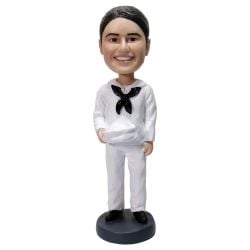 Custom Military Navy Bobblehead- Female