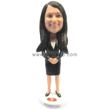  Custom Businesswoman Bobbleheads Gift For Female Executive