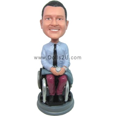 (image for) Custom Bobblehead Male In A Wheelchair
