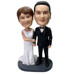 (image for) Customized Wedding Bobbleheads Gift