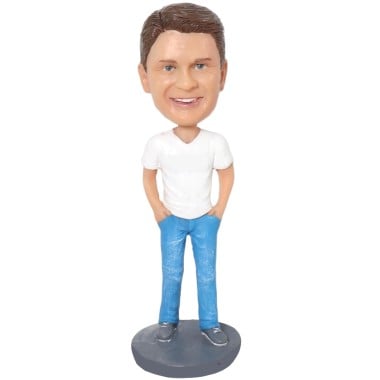 (image for) Male In T-shirt and Jeans With Hands In Pockets
