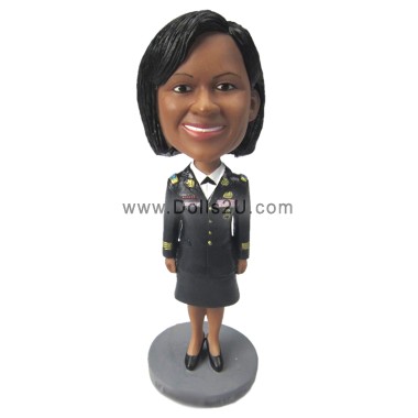  Custom Military Air Force Female Bobblehead Item:451231