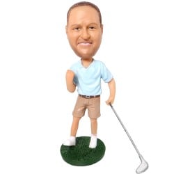 (image for) Personalized Golf Player Bobblehead