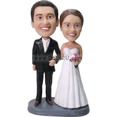 (image for) Personalized Wedding Gift Custom Bobbleheads Wedding Couples