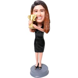 (image for) Business Female Holding Trophy
