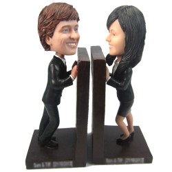 (image for) Custom BobbleHeads Couple Bookend