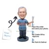 Male Dentist With Tooth Custom Bobblehead Gift