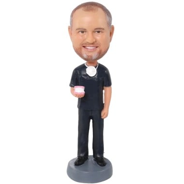 (image for) Custom Male Dentist Bobblehead Gift