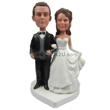 (image for) Custom Bobbleheads Wedding Cake Toppers Anniversary Classical