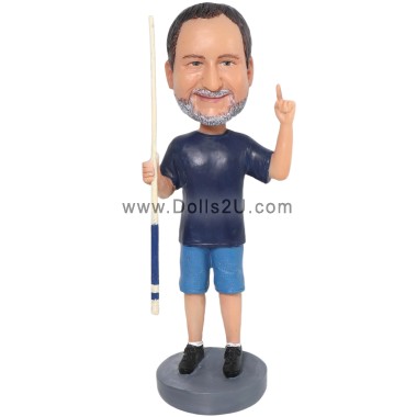 (image for) Custom Pool Player Bobbleheads, Personalized Billiard / Snooker Player Bobblehead