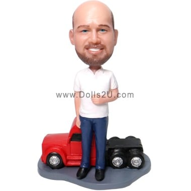  Custom Trucker Bobblehead Item:22726