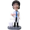 Dentist bobblehead gift - dentist holding dental drill