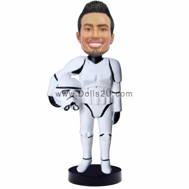 Personalized Star Wars Bobblehead, Custom Stormtrooper Bobblehead Gift Sculpted from Your Photos