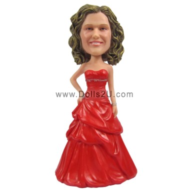 (image for) Custom Elegant Bride Bobblehead