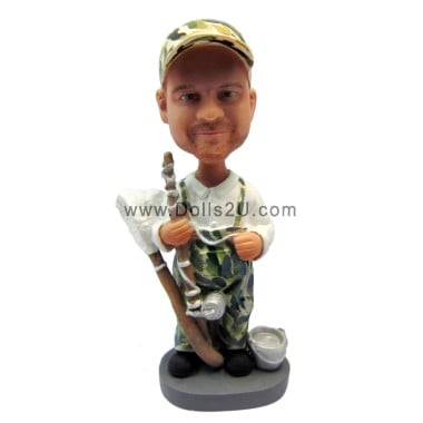 (image for) Custom Fisherman Fishing Bobblehead