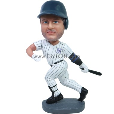 (image for) Custom Left Handed Baseball Hitter Bobblehead Item:13716