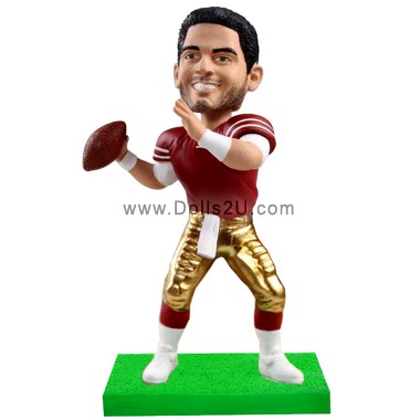 custom football player bobblehead