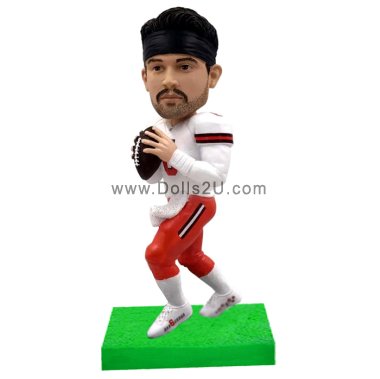 Personalized football player bobblehead / gift for football fans