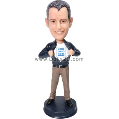 bobblehead boss gift- your logo on the chest