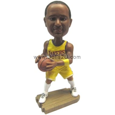 (image for) Custom Bobblehead Male Basketball Player Any Team Jersey And Logo