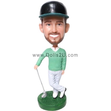 (image for) Personalized Golfer Bobblehead Gift