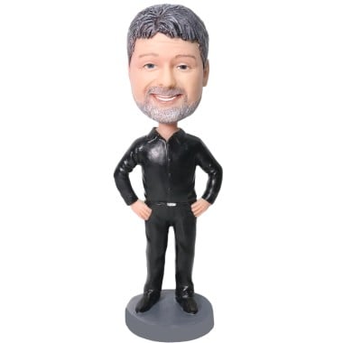 (image for) Custom Male Bobblehead – Personalized Man Figurine In Shirt, Clothing Color Customizable Item:510186