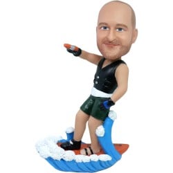 (image for) water skiing bobblehead