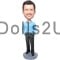 (image for) Custom Casual Handsome Blue Shirt Bobblehead Item:10132