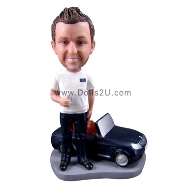  Custom Man And A Car Bobblehead Item:13071