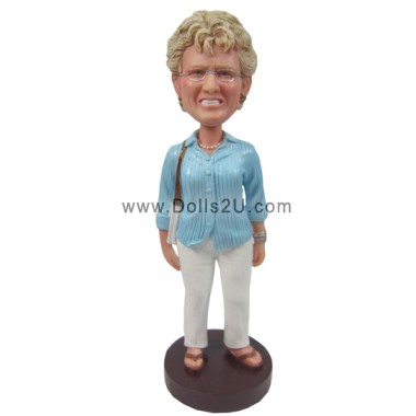 Custom Bobblehead Casual Lady Gift For Mom
