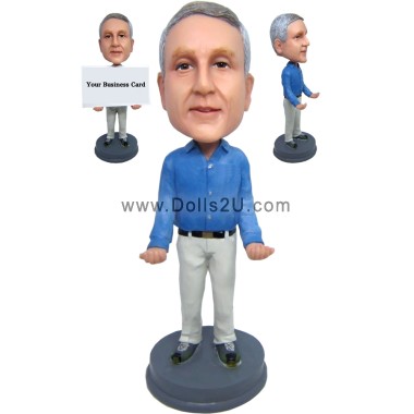 Personalized Business Card Holder Bobblehead