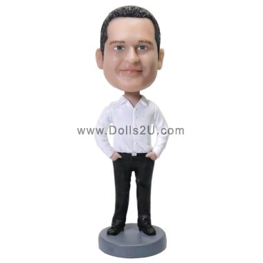  Custom Bobbleheads Male Boss With Hands In Pocket Item:1512725