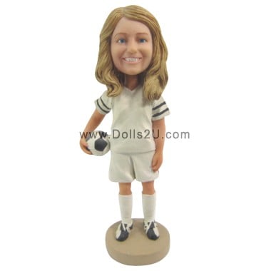  Custom Female Soccer Player Bobblehead Item:52348