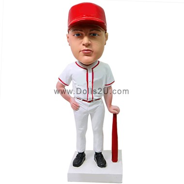  Custom Male Baseball Player Bobblehead Item:13697