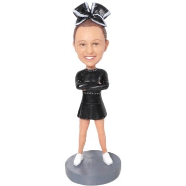 (image for) Custom Cheerleader Bobblehead – Personalized Cheerleader Figurine, Uniform Color Can Be Changed Item:510185