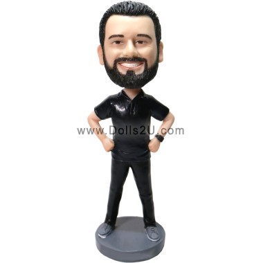 Custom Casual Male Bobblehead Gift