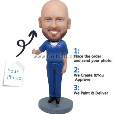 (image for) Custom Dentist Bobblehead Pen Holder Personalized Dental Gifts