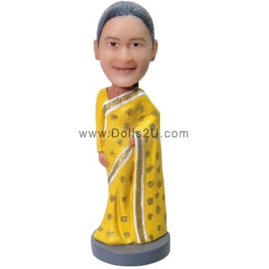 (image for) Custom Indian Woman Bobblehead