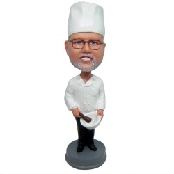 Personalize Bobblehead Male Baker Chef Gift