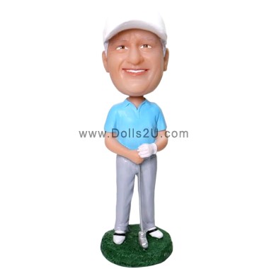  Personalized Male Golf Player Bobblehead