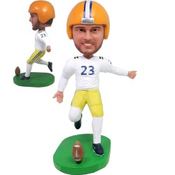 Custom Football Player Bobblehead Any Team Color Premium Figure Bobblehead