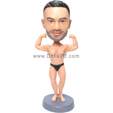 (image for) Custom Bodybuilding Bobblehead /Gym Bobble Head Muscle Man