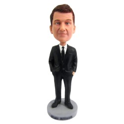 Boss's Day gifts handsome suit businessman bobblehead custom bobbleheads gift for boss