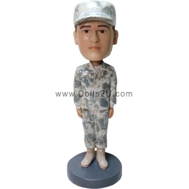 (image for) Custom Military Bobblehead With Your Face Gift